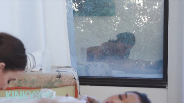 Tattooed Lesbian Beauties Teasing Each Other's Tingling Pussies