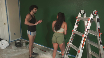 Latin American Wife Obsessed with Cock Only Thinks About Sex While Working