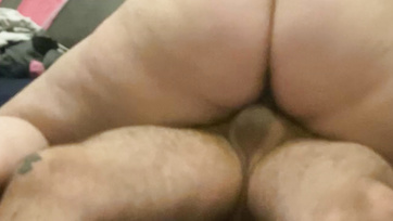 Riding Husband's Hung Cock with Her Big Booty