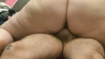 Riding Husband's Hung Cock with Her Big Booty