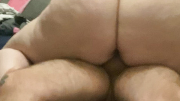 Riding Husband's Hung Cock with Her Big Booty
