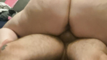 Riding Husband's Hung Cock with Her Big Booty