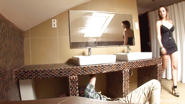 Craving the Married Guy's Rock-Hard Sausage - Hot Hungarian Pornstar