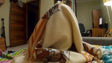 My young girlfriend caught me jerking off and sucked me dry