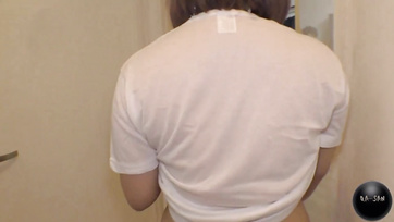 Playful Asian Girl Fondles Pervy Guys for Cash