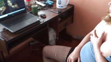 Bushy Pussy Mature Wife Loves Masturbating in Front of Her Husband