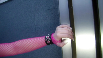 Two Busty Sluts Taken for a Ride in the Elevator by Horny Guys