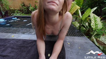 First in the Jacuzzi, then in my room, I rode the bikini-clad babe on my cock.