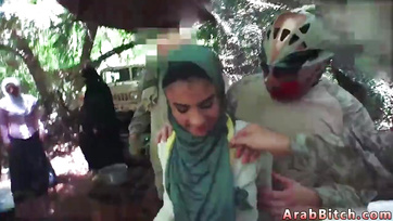 Soldiers Offer Their Erect Cocks to Hot Arab Babes for a Cum Feast