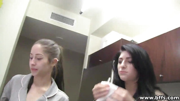 Lesbian Teen Girls Stripped Down and Got Wild