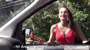 Hungarian Hottie with Big Tits Picked Up on the Street!