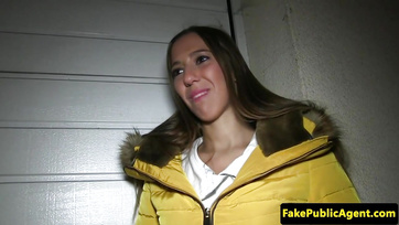 Young Budapest Babe's Pussy Pounded in the Stairwell