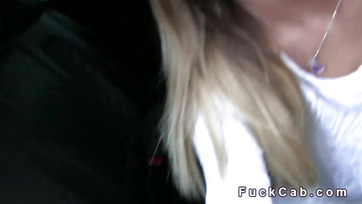 Busty Budapest Amateur Babe Sucks Sausage in Fake Taxi