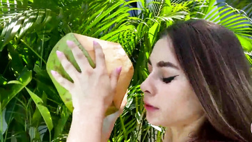 Sucking My Cock in the Garden: Busty Step Sister Started It