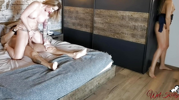 Stepsis Caught Masturbating While I Ride Boyfriend's Cock
