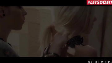 Beautiful Blonde Budapest Babe Takes Thick Cock in Her Tight Pussy
