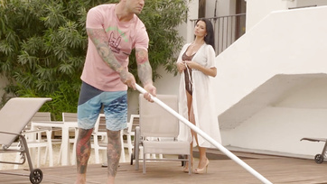 Bored MILF Wife Gets Busy with Lucky Pool Boy
