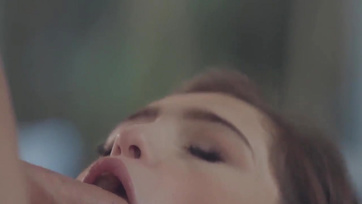 Riding Hard after Eating Out a Bushy Pussy Girl