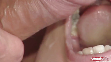 Redhead Cutie's Happy Surprise When She Saw the Guy's Hard Cock