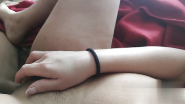Seducing Her Cute Buddy to Stuff His Cock into Her Muff