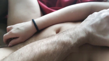 Seducing Her Cute Buddy to Stuff His Cock into Her Muff