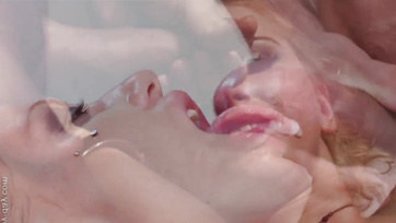 Beautiful Cock-Loving Girls Get Facial - Porn Collection