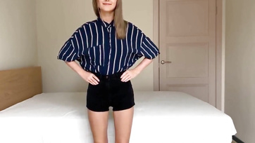 Busty Young Babe's First Sex Casting