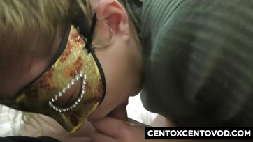 Masked Italian Slut Gets Fucked by Guys in Turn