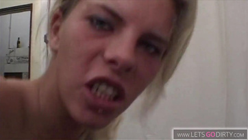 Rough Men Take Advantage of Blonde Teen in Need of Cock