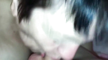 Expert MILF Gives a Sloppy Blowjob to a Hung Stud