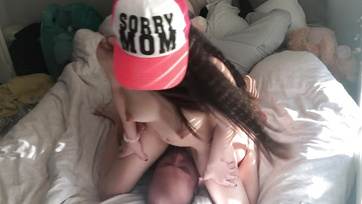 Chinese Teen Enjoys Facesitting on Guy's Face!