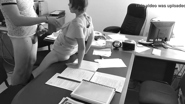Office Hidden Camera Catches Boss Banging Cute Secretary