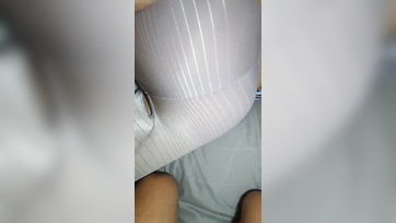 Horny Dude Fucks Her Bushy Pussy Through the Glory Hole