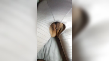 Horny Dude Fucks Her Bushy Pussy Through the Glory Hole