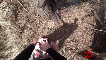 Invited the sexy babe for a walk in the woods to fuck her tight pussy