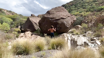 Rock Climbing Reveals Desire for Sexy Italian Babe