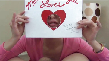 Sexy mom craved her cub's tool and happily rode it