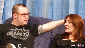 Mature German Couple Gets Naughty with Young Babe in Threesome