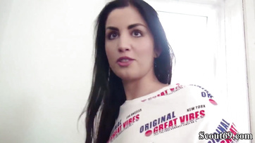 German Agent Convinces Budapest Babe for Anal Fun