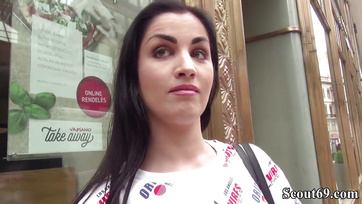 German Agent Convinces Budapest Babe for Anal Fun