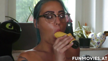 Wet Pussy Gets Fucked After Blowjob by Silicone Boobs Babes