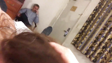 Babe Gets Fucked in Front of Her Man by His Buddies