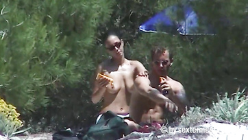Guy Secretly Films Young German Couple Getting It On Nearby