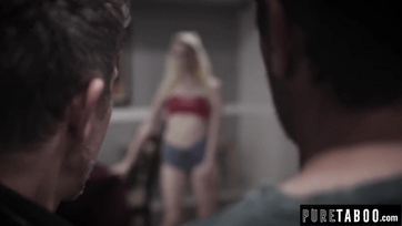 Stepdad Bangs Teen Stepdaughter with His Buddy