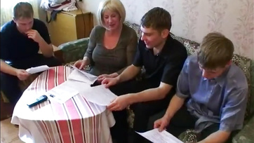 Russian Granny Ditches Tutoring for Fun with Young Boys