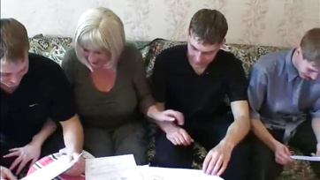 Russian Granny Ditches Tutoring for Fun with Young Boys