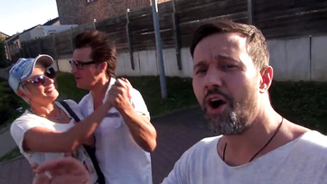 Hunted Berlin Babe Sucks and Gets Ass Fucked in the Van