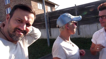 Hunted Berlin Babe Sucks and Gets Ass Fucked in the Van