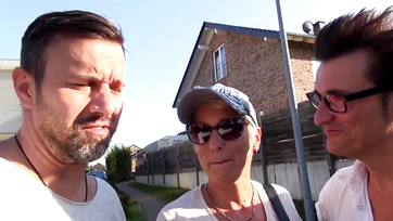 Hunted Berlin Babe Sucks and Gets Ass Fucked in the Van