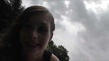 Banged and Filled Her Bare Pussy Outdoors